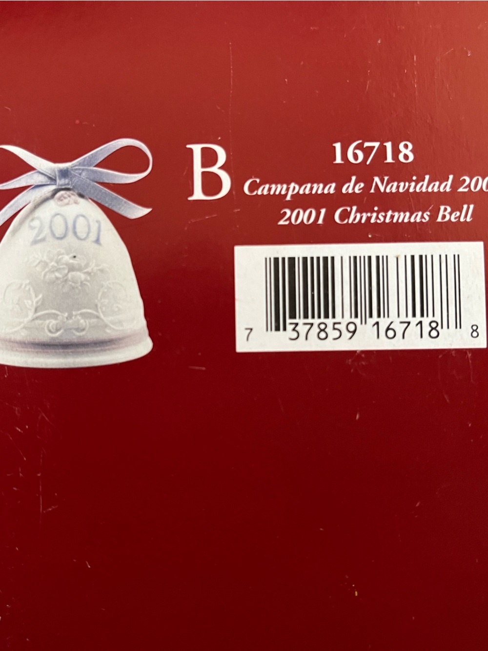 LLADRO 2001 Christmas Bell
